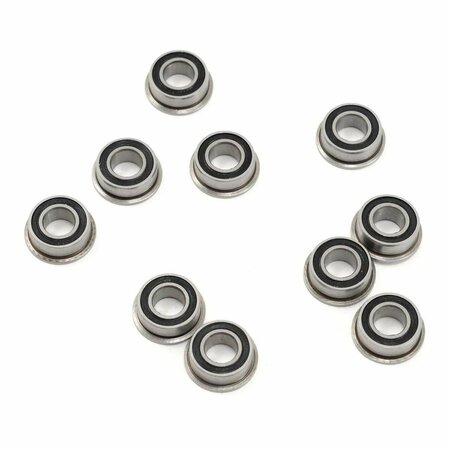 PROTEK RC 5 x 10 x 4 mm Rubber Sealed Flanged Speed 1 by 8 Spare Parts Set, Black PTK10104